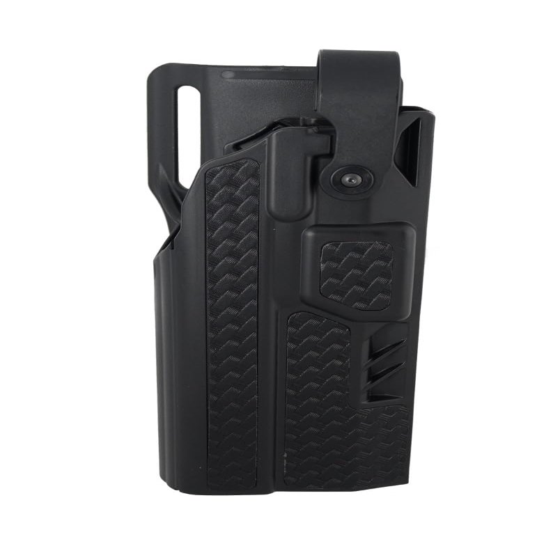 TELR X4000 Light Bearing Holster w/Duty Belt - Weave Finish for Glock 21 w/Hood