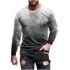 early 2046 Long Sleeve Tee Shirts for Men Graphic Marble Print Casual Pullover Big and Tall Crewneck Sweatshirts Sports Tees plaid long sleeve shirts for men Gray XL view 1