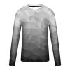 early 2046 Long Sleeve Tee Shirts for Men Graphic Marble Print Casual Pullover Big and Tall Crewneck Sweatshirts Sports Tees plaid long sleeve shirts for men Gray XL view 3