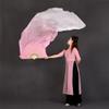 1Pair (1L+1R) Belly Dancing Real Silk Fan Veils Gradient Silk Fans Veil Classic Dance Fan for Girls Adults Picture Color 2 120cm view 4