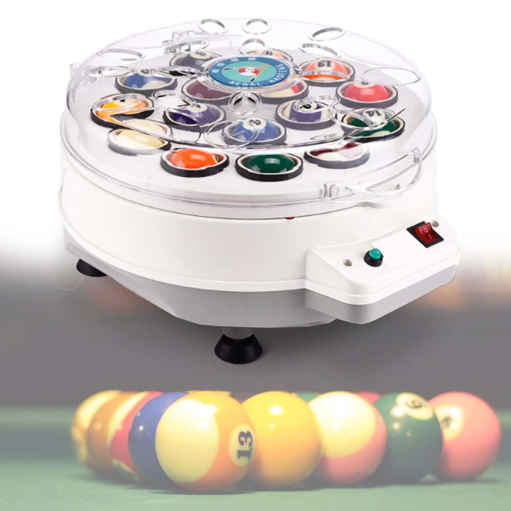 ZXSYYDS Billiard Ball Polishing Machine,Pool Ball Polishing Cleaning Machine,Billiard Cleaning Machine, for Billiards Ball Set Snooker Ball Set,22Balls