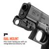 iProtec MYCRO Rail Mount Flashlight RM300, 4 Light Modes, Ambidextrous, and Rechargeable Rail Mount Flashlight view 4