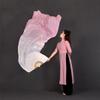 1Pair (1L+1R) Belly Dancing Real Silk Fan Veils Gradient Silk Fans Veil Classic Dance Fan for Girls Adults Picture Color 2 180cm view 3