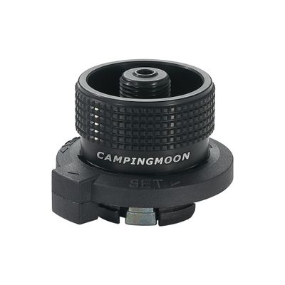 CAMPINGMOON Simple Butane Adapter for Nozzle Type Butane Camping Canister Black BKZ11