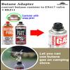 CAMPINGMOON Simple Butane Adapter for Nozzle Type Butane Camping Canister Black BKZ11 view 2