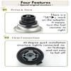 CAMPINGMOON Simple Butane Adapter for Nozzle Type Butane Camping Canister Black BKZ11 view 3