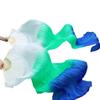 Adhdyuud Belly Dance Fan Silk Veils 1Pc Left Hand+1Pc Right Hand Bamboo Handmade Dyed Performance Practice Dancing Fans Belly Dance Fans19 3XL-280x90Real Silk view 1