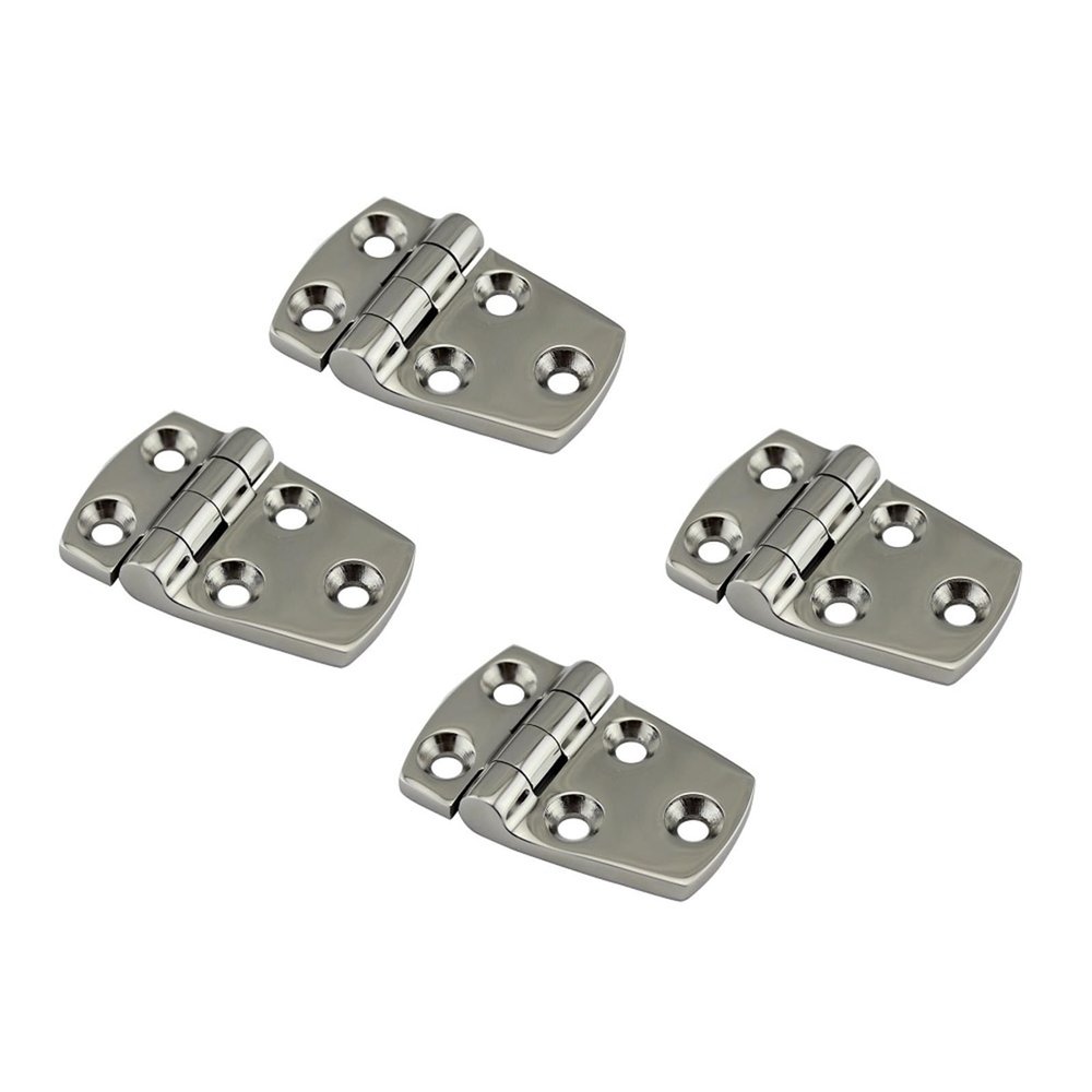 UNKOMN Marine Hardware 4PCS Stainless Steel 316 Offset Hinge with 5 Holes 57mm High Mirror Polish Marine Hinges (Color : 38X70mm)