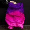 Adhdyuud 1 Pair Real Silk Belly Dance Veils Classic Size Bamboo Fan Veil Dancer Preformance Show Props as picture14 210cm view 4