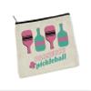 CANARY ROAD Prosecco & Pickleball Makeup Bag Cosmetic Zipper Pouch Accessory Birthday Friend College Going Away view 1