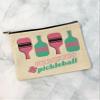 CANARY ROAD Prosecco & Pickleball Makeup Bag Cosmetic Zipper Pouch Accessory Birthday Friend College Going Away view 4