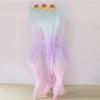 Adhdyuud Silk Belly Dance Silk Fans 1 Pair Handmade Dyed Belly Dance Long/Short Fans Dance Fans Performance Fans fs51 S-120x90cmReal Silk view 2
