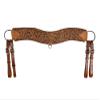 Showman Floral Tooled Leather Tripping Collar view 1