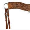 Showman Floral Tooled Leather Tripping Collar view 2