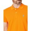 U.S. Polo Assn. Men's Solid Pique Polo with Small Pony Polo Shirt, Circus Orange, XX-Large view 3