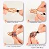 Anjiucc 12 PCS Crystal Cage Necklace Cord Empty Stone Holder Pendant Stone Replacement Hand-Woven Necklace Cord with Adjustable Length (Black + Coffee + Khaki) view 3