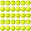 Lewtemi 30 Pcs Yellow Sports Practice Softballs, Official Size and Weight Slowpitch Softball, Unmarked Leather Covered Youth Fastpitch Softball Ball for Games, Practice and Training (12 Inch) view 1