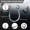 FishTrip Fishing Inline Single Hooks - 25pcs in Line Hooks for Treble Hook Replacement for Lures Plugs Saltwater Freshwater Size 2/0 view 2