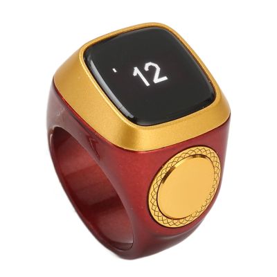 Smart CounterRing, 20MM Intelligent Counting FingerRing with 0.49 Inch Screen for Android for iOS, Step CountingRing Support APP, Portable Simple Step Counter for Walking Running