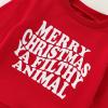 Ayalinggo Toddler Baby Girl Boy Christmas Outfit Merry Christmas Sweater Long Sleeve Shirt Sweatshirt Fall Winter Clothes (red Merry Christmas, 6-12 Months) view 2
