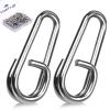 FishTrip Oval Split Rings Fishing - 50pcs Fishing Power Clips Snaps Quick Change for Lures Stainless Steel Fishing Tackle(Size 3,119lbs) view 1