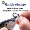 FishTrip Oval Split Rings Fishing - 50pcs Fishing Power Clips Snaps Quick Change for Lures Stainless Steel Fishing Tackle(Size 3,119lbs) view 3