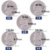 FishTrip Oval Split Rings Fishing - 50pcs Fishing Power Clips Snaps Quick Change for Lures Stainless Steel Fishing Tackle(Size 3,119lbs) view 4