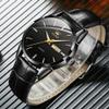 OLEVS Mens Black Watch Easy Read Fashion Business Dress Men's Wrist Watch Luminous Waterproof Male Watch Easy Read Watches for Men Quartz Classic Simple Man Watches view 2