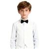 Lycody Toddler White Vest for Boys 4T Kids Dress Clothes Suit Tuxedo Vest for Wedding Party view 1