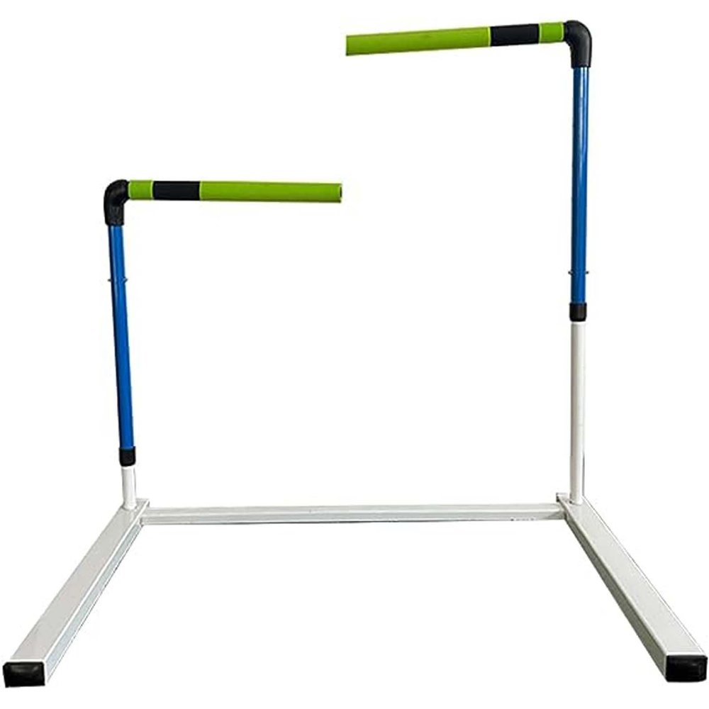Gruytoie Adjustable Training Hurdles with 180 Rotatable Sponge Bar, 5 Height Metal Track and Field Hurdles, Speed Agility Hurdles, Not Easy to Injure