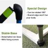 Gruytoie Adjustable Training Hurdles with 180 Rotatable Sponge Bar, 5 Height Metal Track and Field Hurdles, Speed Agility Hurdles, Not Easy to Injure view 4