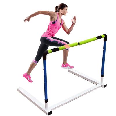 Adjustable Training Equipment for Hurdler, Outdoor Track and Field Workout Hurdles with Foam Bar, Agility Practice Obstacle Courses Drills