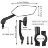 AtfArt 1Pcs Bike Mirror Handlebar Mount HD Bike Rear View Mirror Bicycle Mirrors for Handlebars Adjustable Rotatable Bike Mirrors Ride Safely Ebike Moped electric Bike Accessories(1Pcs The right) view 4