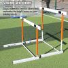 Gruytoie Track and Field Hurdles Training Equipment, Agility Soccer Training Hurdles Poles Set, 5 Height Adjustable Obstacles for Outdoor Workout view 3