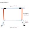 2 Pcs Agility Hurdle Heights, Professional Speed Training Hurdles/Athletes Sports Practice Equipment, for PE Class Fitness Group view 2