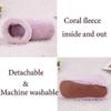 USB Rechargeable Heated Feet Warmers Electric Foot Warmer Soft Winter Warm Heating Booties for Men Women,Washable view 4