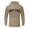 Men's Oversized Pullover Letter Print Graphic Hoodies Long Sleeve Casual New York Sweatshirt with Pocket Mens Sweaters Mens Clothing Pockets Hoodies For Men,(Camel,XXL) view 2