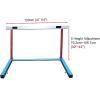 Adjustable Height Hurdles Aluminium, Track and Field Jumping Bar for Agility Speed Training, Sports Practice Equipment Pole Set, Easy Assembly view 2