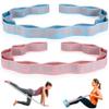 2PCS Elastic Yoga Stretching Strap with 11 Loops, CEILIWEN Elastic Band for Physical Therapy,Pilates Stretch Band,Elastic Exercise Bands, Leg Stretching Strap,Stretch Resistance Bands for Exercise
