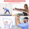 2PCS Elastic Yoga Stretching Strap with 11 Loops, CEILIWEN Elastic Band for Physical Therapy,Pilates Stretch Band,Elastic Exercise Bands, Leg Stretching Strap,Stretch Resistance Bands for Exercise view 2