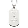 PARN'S Funny Chef Gifts, We're Experts at Turning 'oops' into 'Ta-da!', Sarcasm Unique Birthday Christmas Silver Dog Tag for Chef, Coworkers, Men, Women, Friends view 1