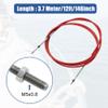 uxcell 2pcs 12ft 3.7 Meter 146inch Marine Throttle Shift Remote Control Box Cable for Outboard Engine Boat Motor Steering System Red view 3