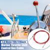 uxcell 2pcs 19ft 5.8 Meter 228inch Marine Throttle Shift Remote Control Box Cable for Outboard Engine Boat Motor Steering System Red view 2