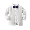 Boarnseorl Baby Boys Gentleman Outfits Suit Set,Shirt + Vest + Pants + Bow Tie,4-5Y view 3