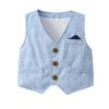 Boarnseorl Baby Boys Gentleman Outfits Suit Set,Shirt + Vest + Pants + Bow Tie,4-5Y view 4
