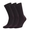 AWS/American Made Brown Dress Socks for Men Bamboo with Reinforced Seamless Toe 3 Pairs