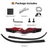 oubert 60 Inch Left Hand Black Hunter Recurve Bow 20-60 Lbs Archery Hunting Bow Wooden Riser Takedown Recurve Bow with Stringer Tool for Adults Target Practice (45LBS) view 3