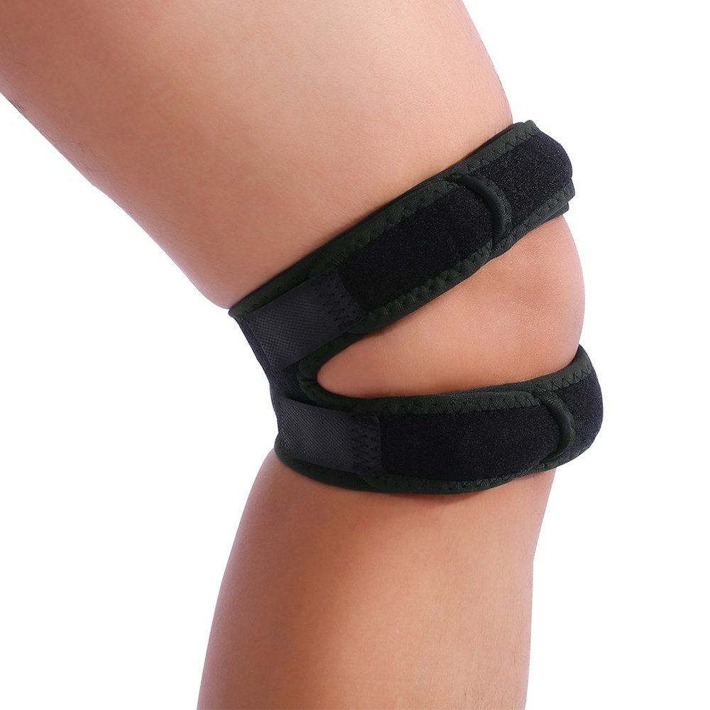 Faruxue Adjustable Sports Patella Knee Support Protector Brace Strap Band Bandage