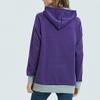 2023 Womens Pet Pouch Hoodies Cute Fleece Lightweight Big Kangaroo Cat Dog Holder Carrier Sweatshirts Pullover Purple view 4