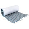 Eapmic EVA Faux Teak Decking Sheet for Fish Boat Yacht Non-Slip Marine Flooring Mat (Light Grey with Blue Stripes, 94.5"x23.6") view 2
